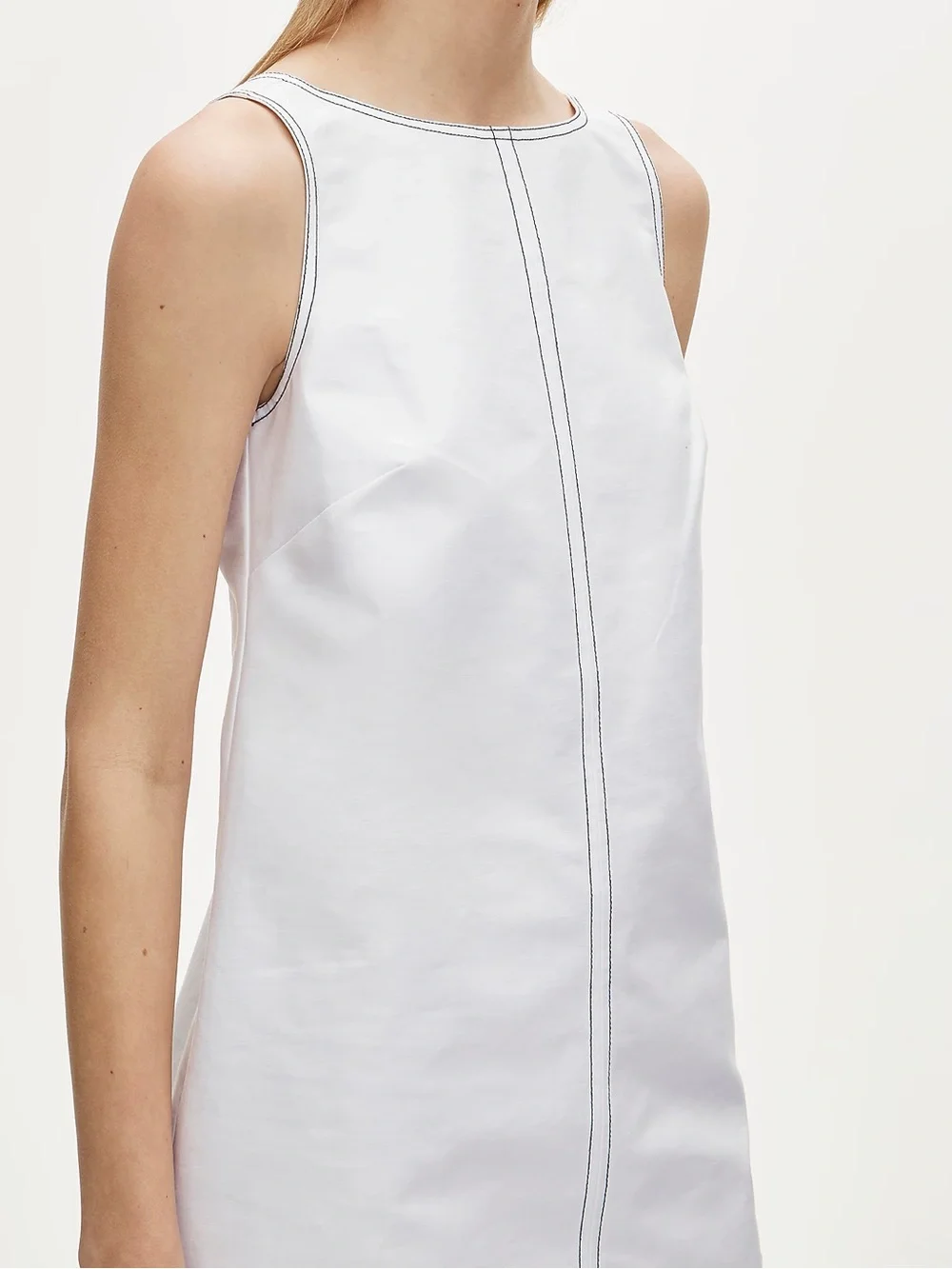 J. Crew Contrast-stitch Billie dress in double cotton poplin Size 6 NWT